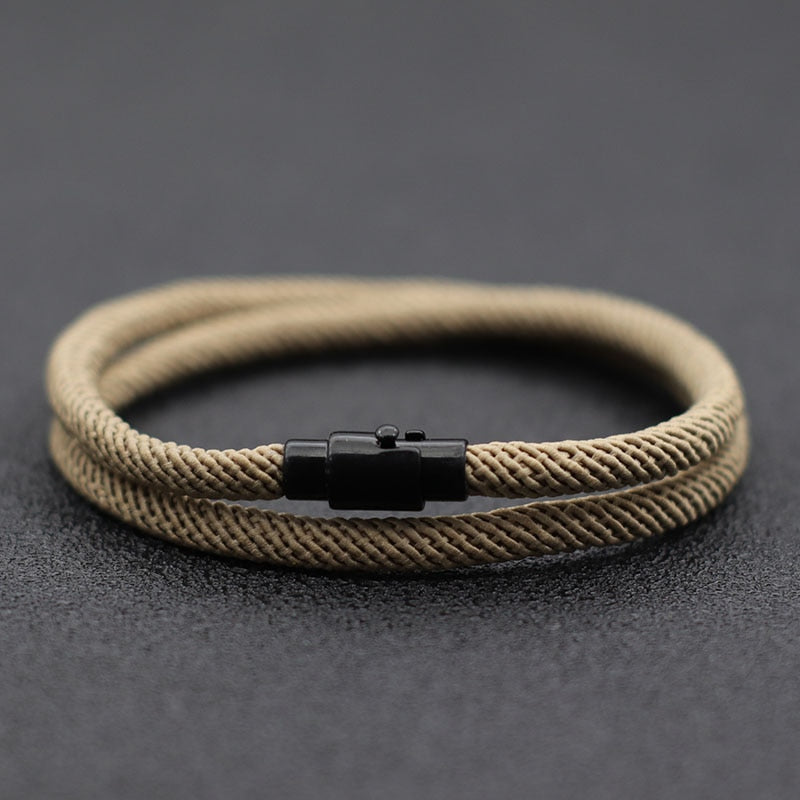 Double Layer Magnetic Rope Bracelet | Panthera Lux
