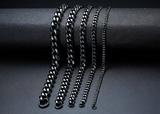 Refined Curb Chain Bracelet – Black Stainless Steel