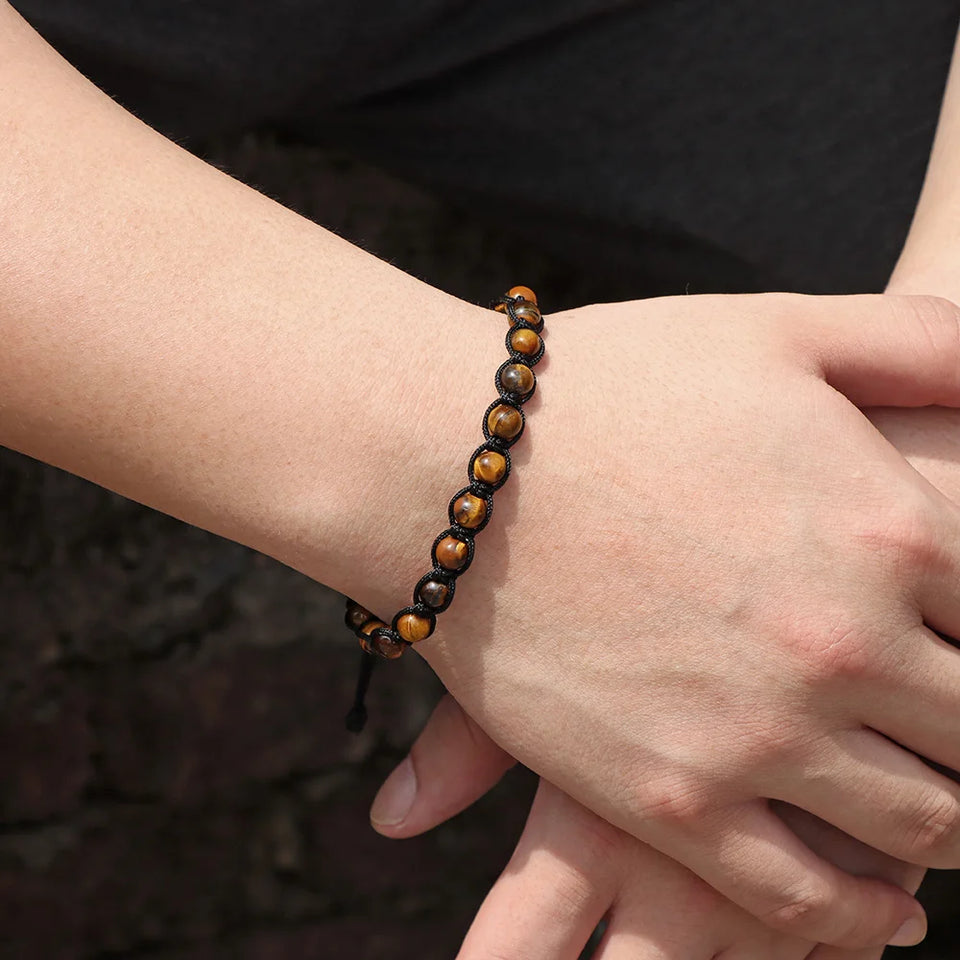 Adjustable Beaded Cord Wrap | Panthera Lux