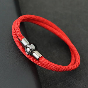 Magnetic Rope Bracelet Round Latch | Panthera Lux