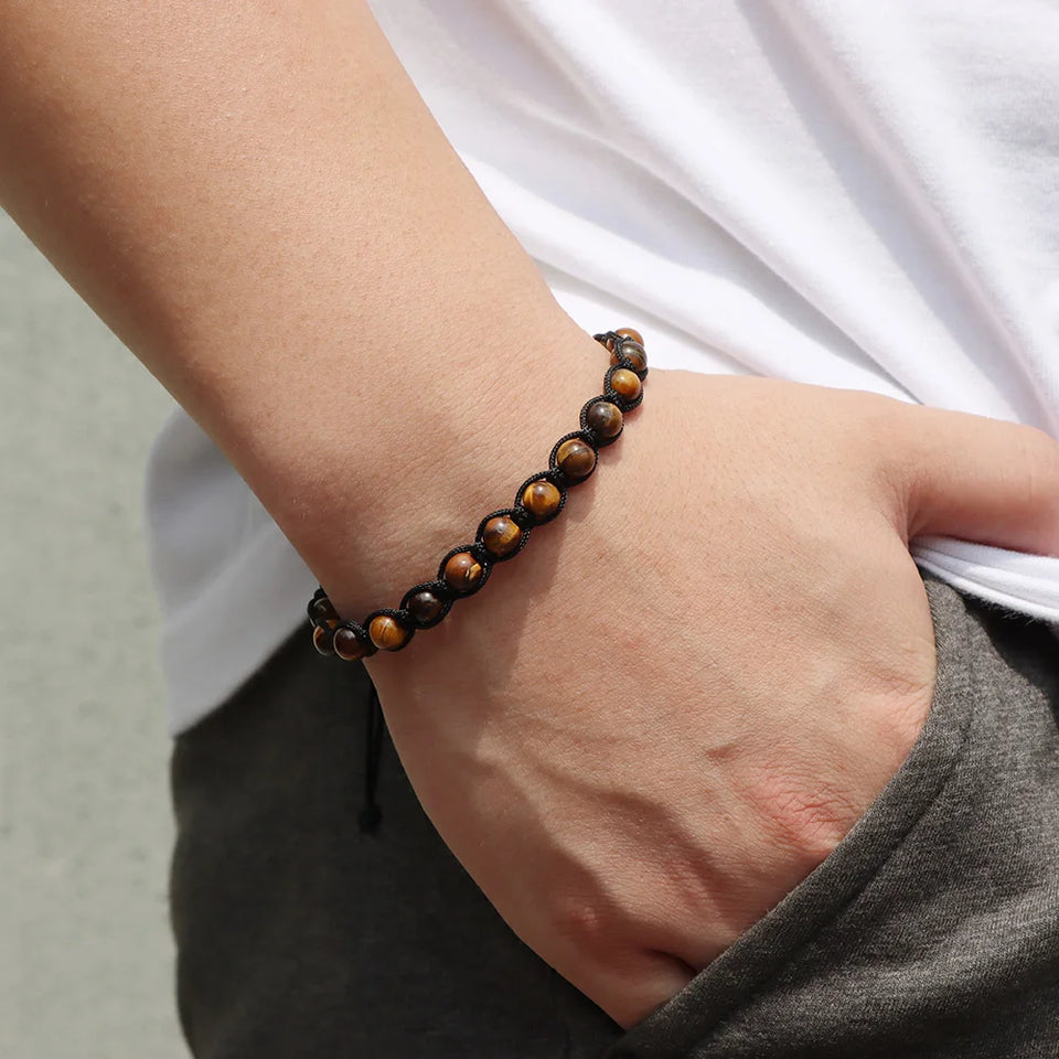 Adjustable Beaded Cord Wrap | Panthera Lux