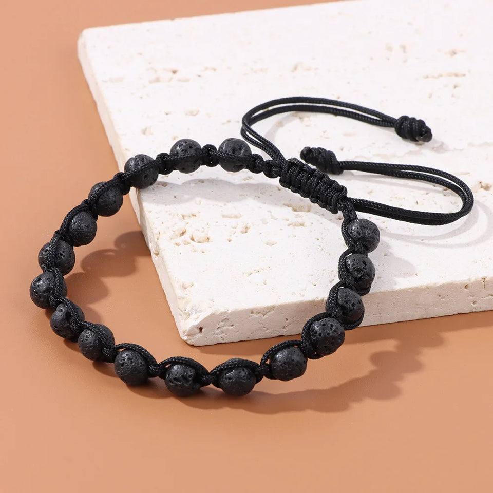 Adjustable Beaded Cord Wrap | Panthera Lux