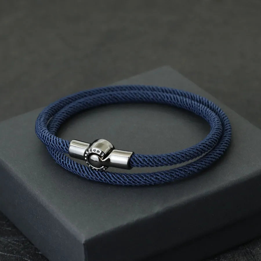 Magnetic Rope Bracelet Round Latch | Panthera Lux