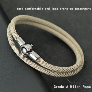 Magnetic Rope Bracelet Round Latch