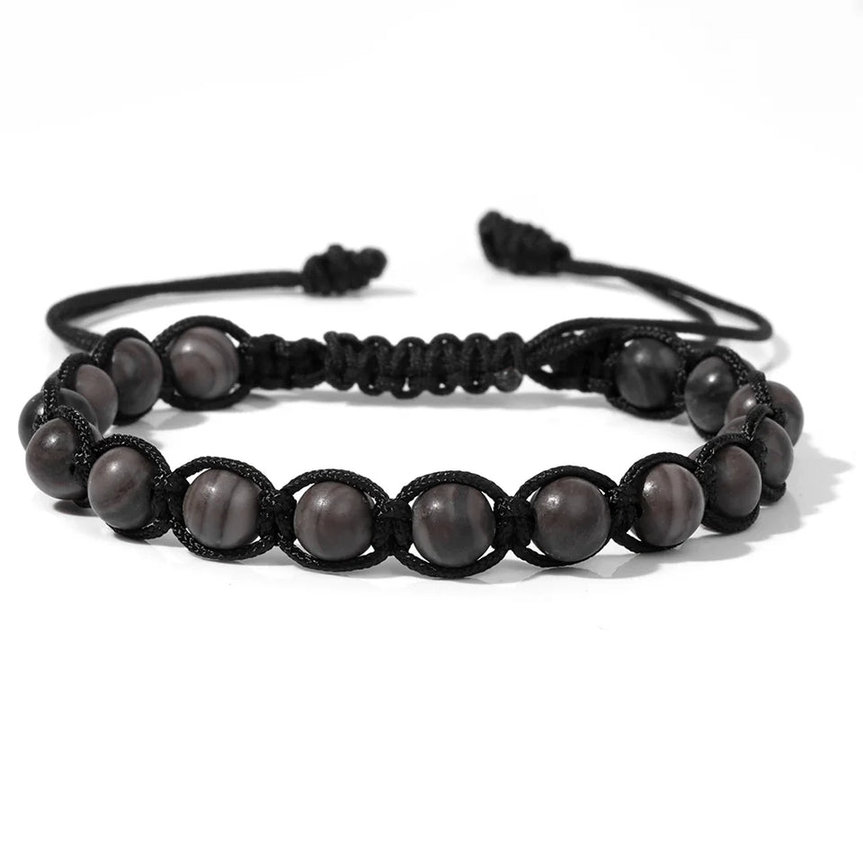 Adjustable Beaded Cord Wrap | Panthera Lux