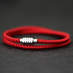 Braided Double Layer Magnetic Rope Bracelet | Panthera Lux