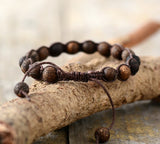 Braided Onyx Bead Adjustable Wrap | Panthera Lux