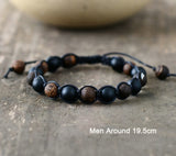 Braided Onyx Bead Adjustable Wrap | Panthera Lux