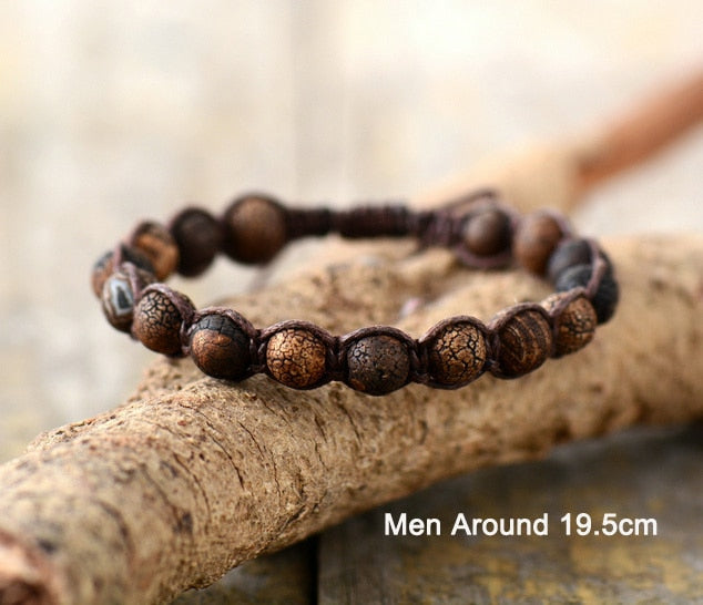 Braided Onyx Bead Adjustable Wrap | Panthera Lux