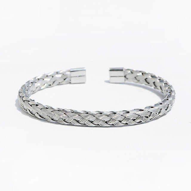 Woven Steel Bracelets - Panthera Lux