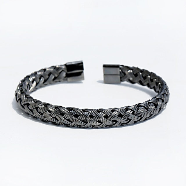 Woven Steel Bracelets - Panthera Lux