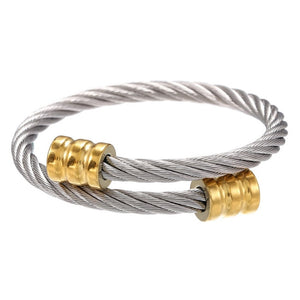 Stainless Steel Cylinder Bracelet - Panthera Lux