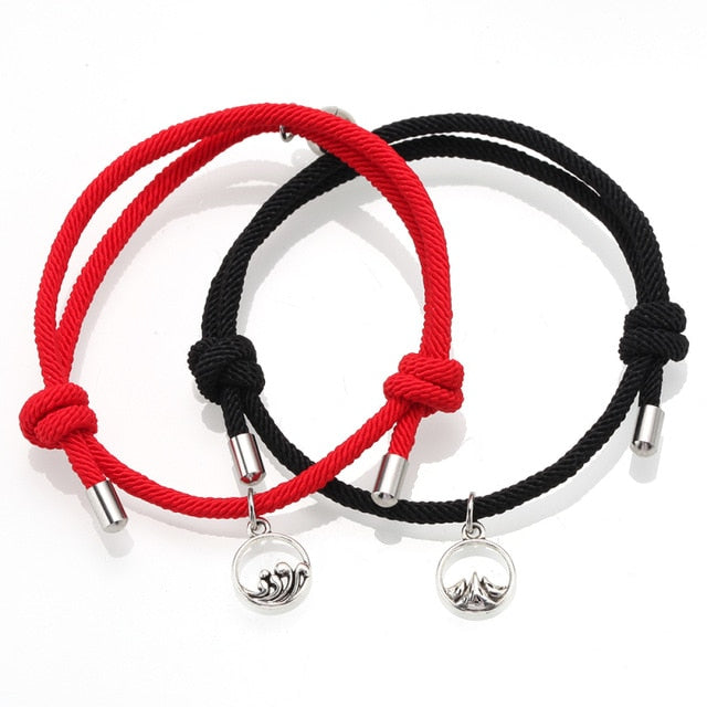 JERYAQTQ 2pcs Magnetic Couple Bracelets