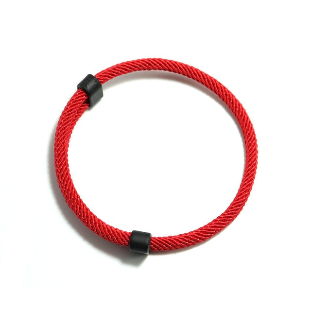Trendy Thread Bracelet Mens Women Adjustable Red Braslet For Lovers Distance Couple Brazalete Minimalist Yoga Meditation Braclet - Panthera Lux